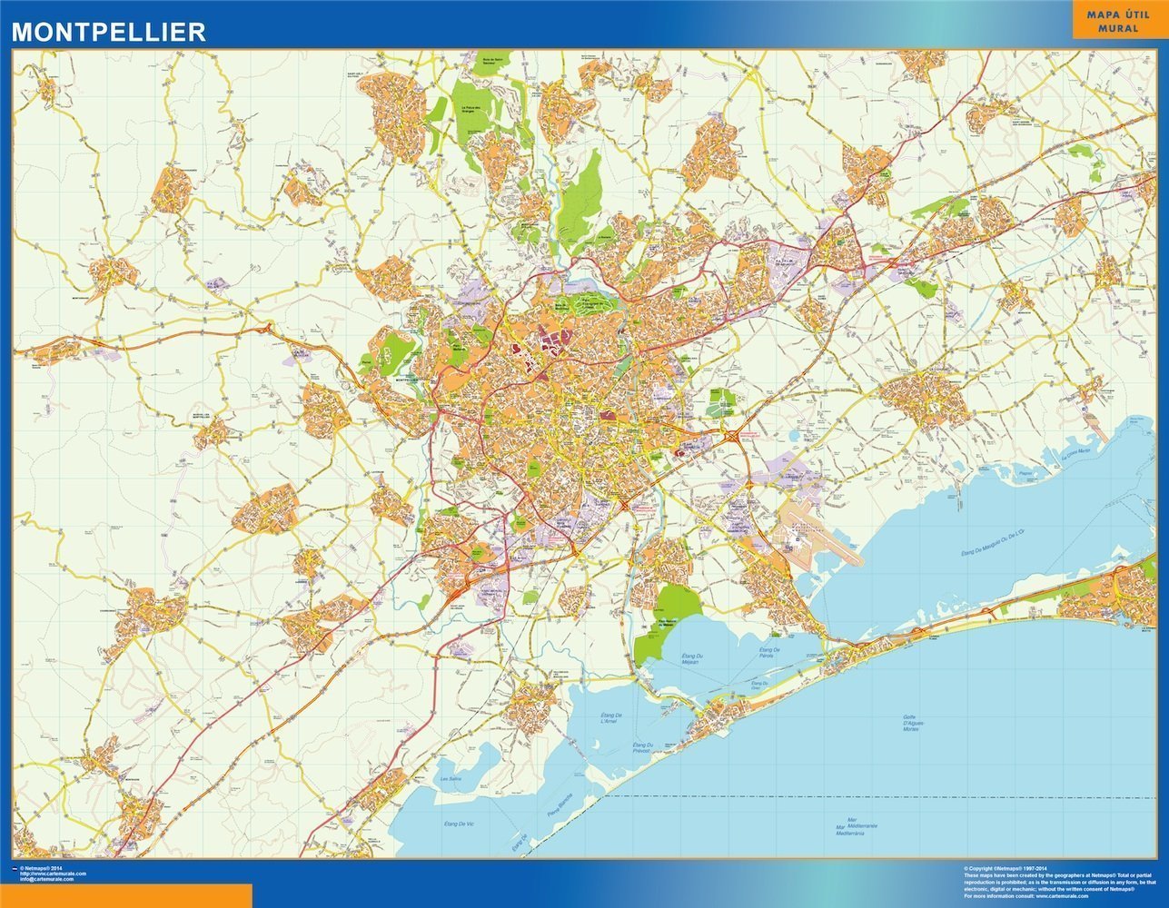Stadtplan Montpellier Frankreich bei Netmaps Karten Deutschland