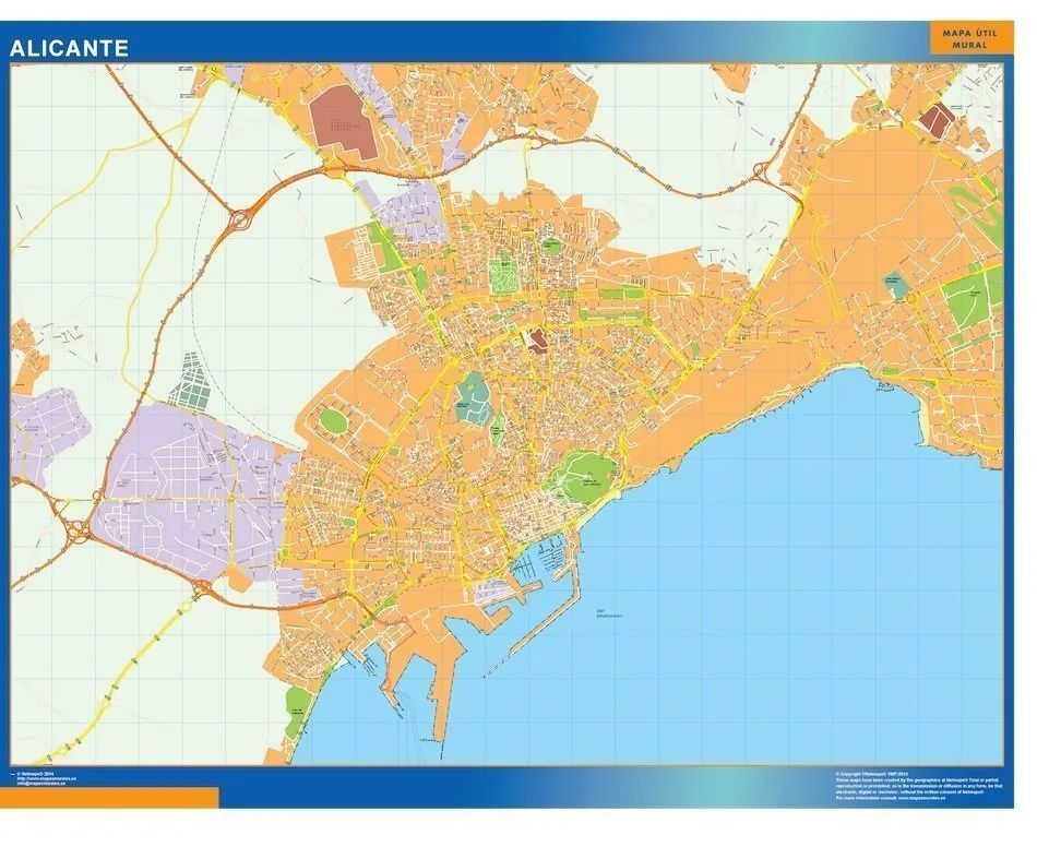Karte Von Alicante Spanien Bei Netmaps Karten Deutschland Map Of Alicante Spain 